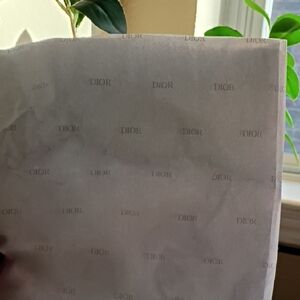 Dior White Logo Tissue Paper